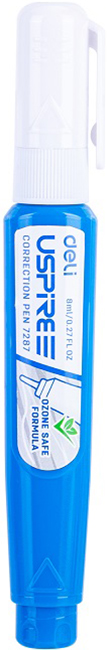 Pix corector Deli 8 ml cu varf din otel inoxidabil Pix corector Deli 8 ml cu varf din otel inoxidabil - imagine 2