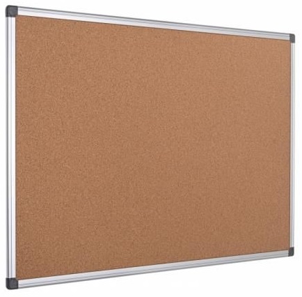 Panou pluta Bi-Office - Maya W Series 90 х 60 cm, rama din aluminiu