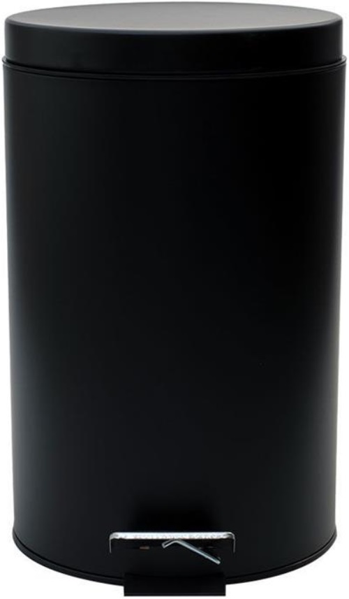 Coș de baie cu închidere silențioasă Estia - Classic, 12 l, negru mat