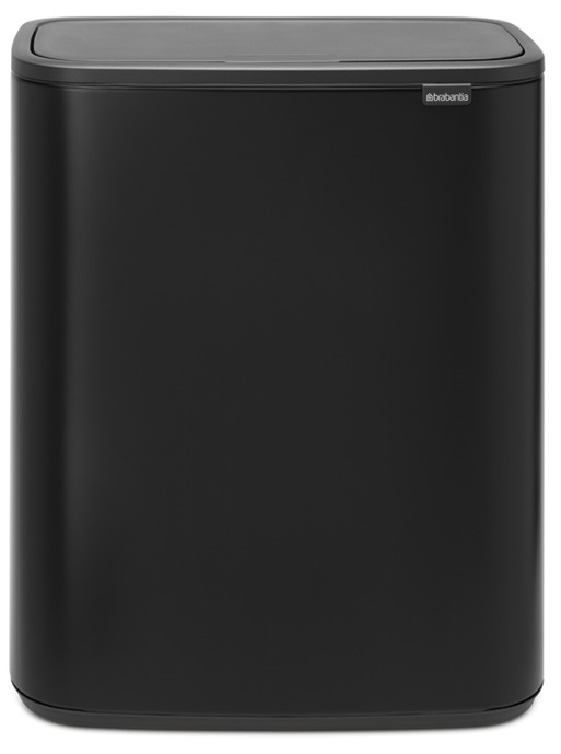 Coș de gunoi Brabantia - Bo Touch, 2 x 30 l, Matt Black