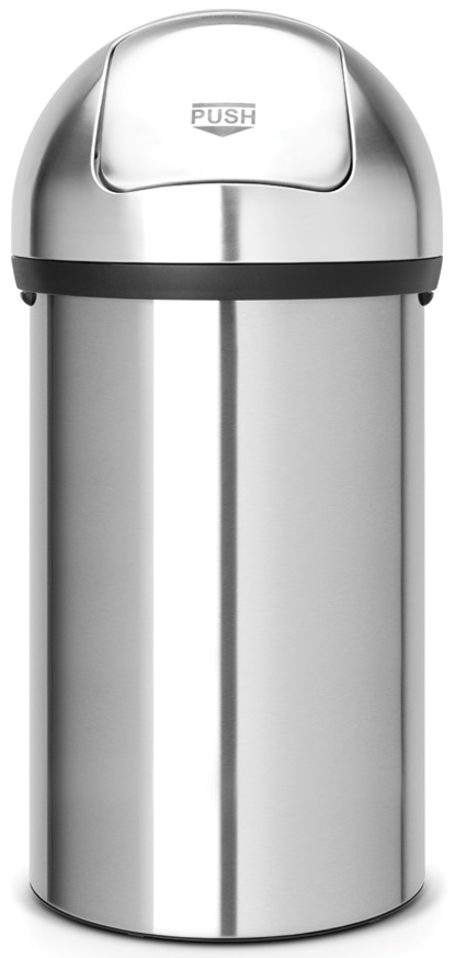 Coș de gunoi Brabantia - Push, 60 l, Matt Steel