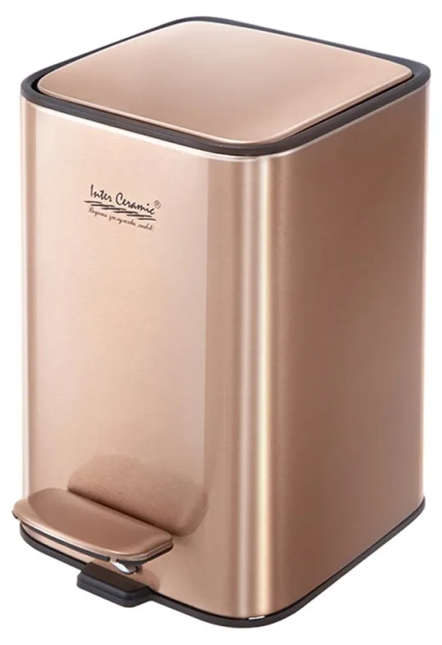 Coș de gunoi Inter Ceramic - FR Line, 3 l, Rose Gold metalic