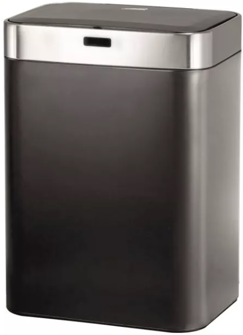 Coș de gunoi cu senzor Inter Ceramic - 8174B, 60 l, negru mat