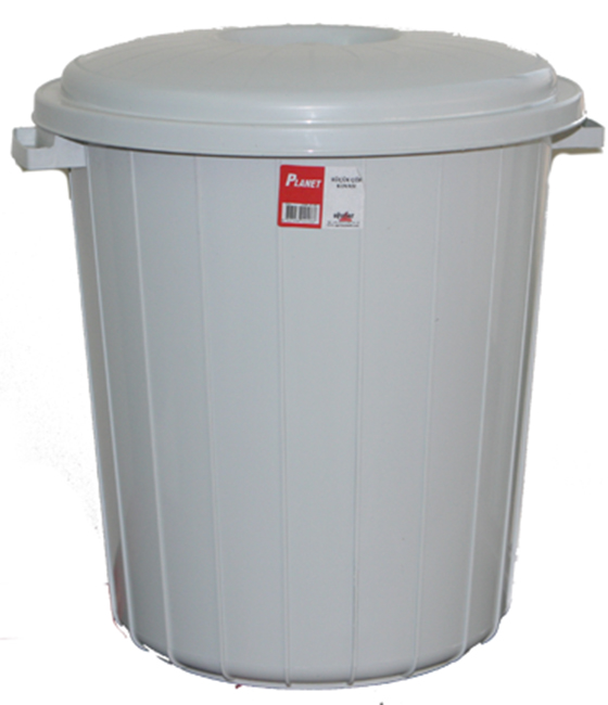 Coș de gunoi cu capac Planet - 25 l, gri