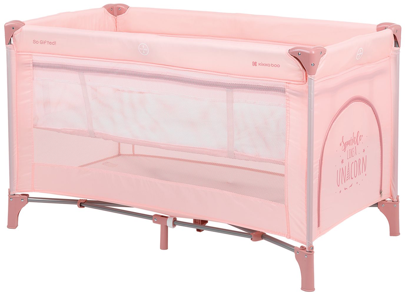 Pătuţ cu două nivele KikkaBoo - So Gifted, Pink 2023