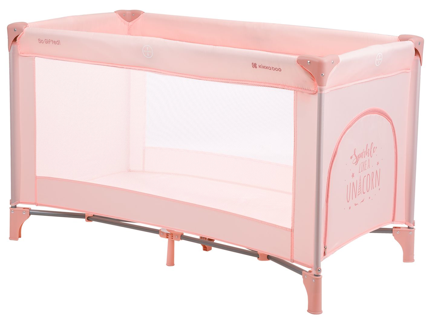 Ţârc pentru copii pe 1 nivel KikkaBoo - So Gifted, Pink