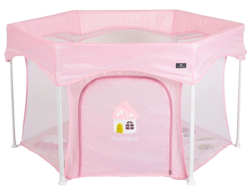 Coș de joc  Cangaroo - Playbox, roz