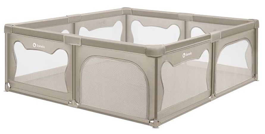 Pătuț de joacă Lionelo - Willow XL, Beige Sand
