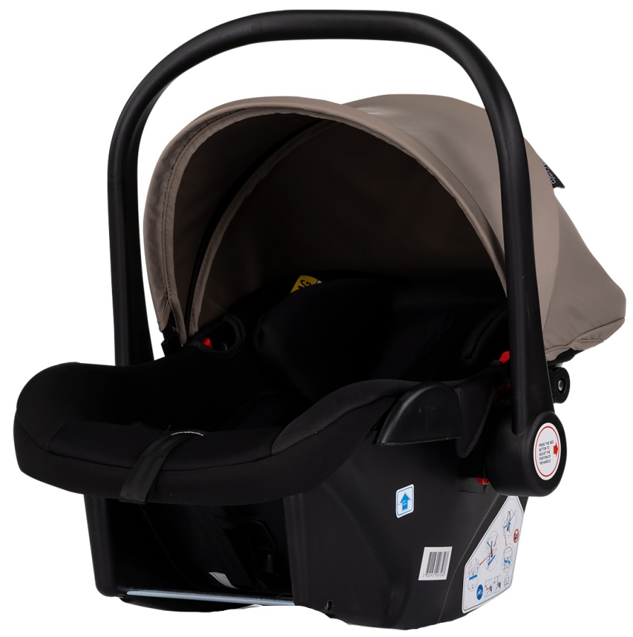 Scoică auto pentru bebeluș Chipolino - Vista, i-Size, 40-87 cm, tiramisu