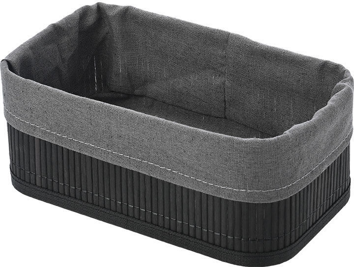 Coș de accesorii Estia - Bamboo Essentials, 24.5 x 10 х 15 cm