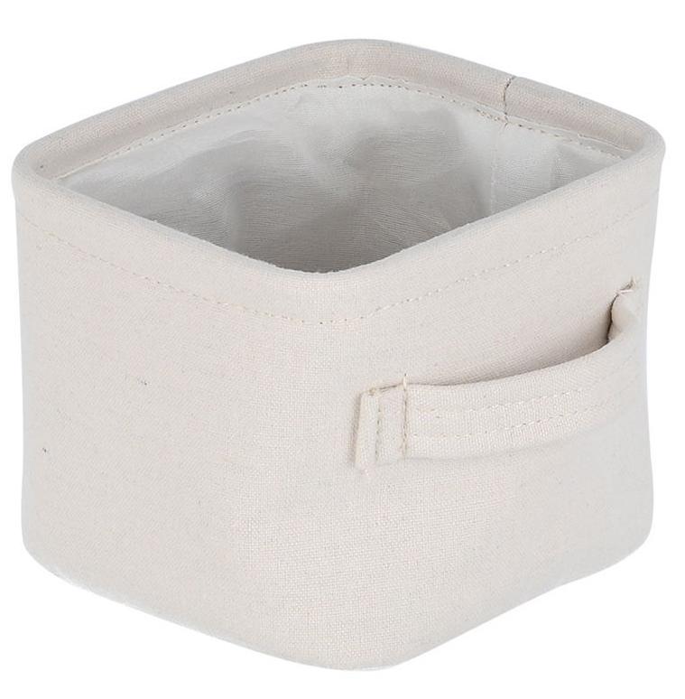 Coș de accesorii Estia - Ivory, 13.5 x 12.5 x 10.5 cm