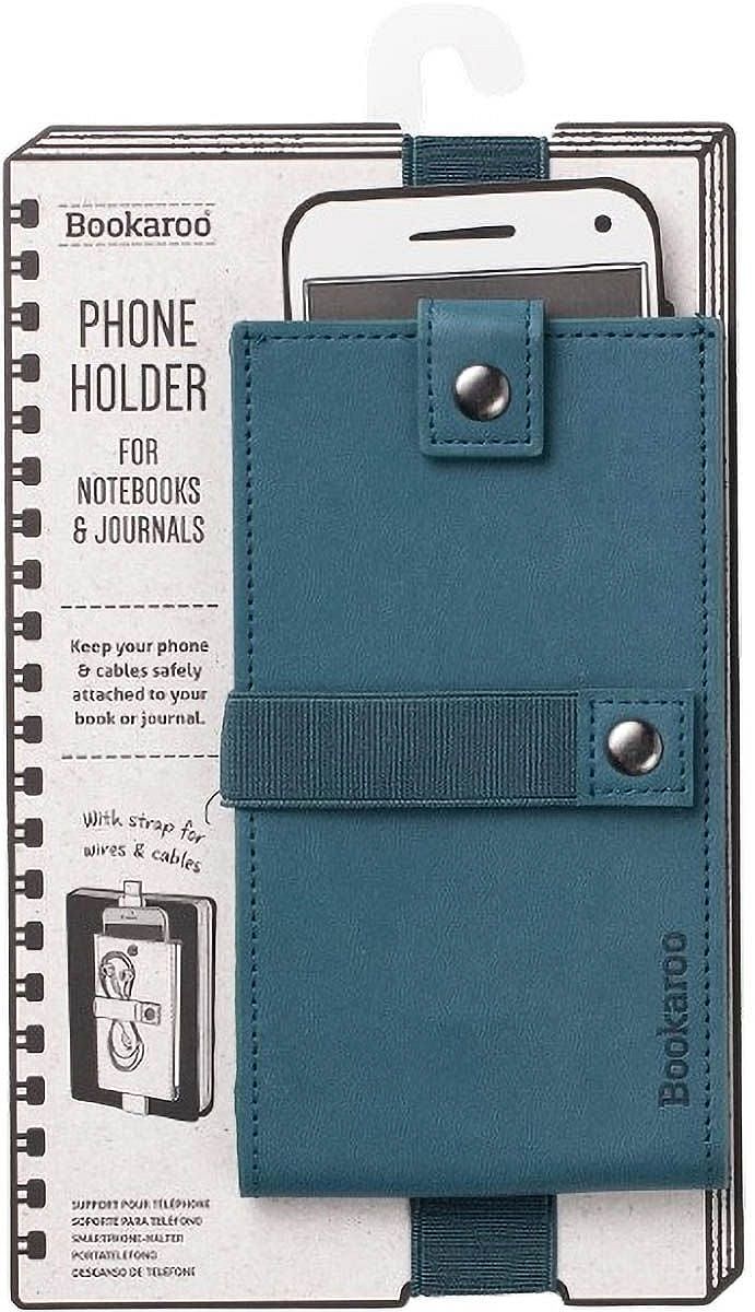 Suport de telefon din piele IF Bookaroo - Albastru-verde