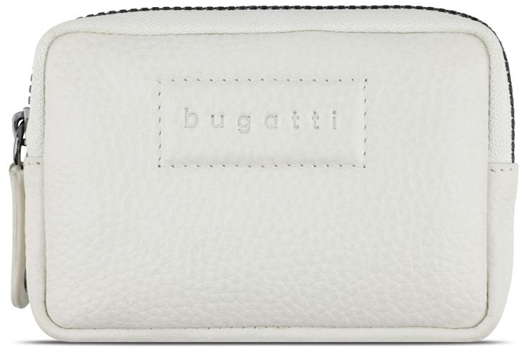 Husă din piele pentru chei Bugatti Elsa - Protecție RFID, alb