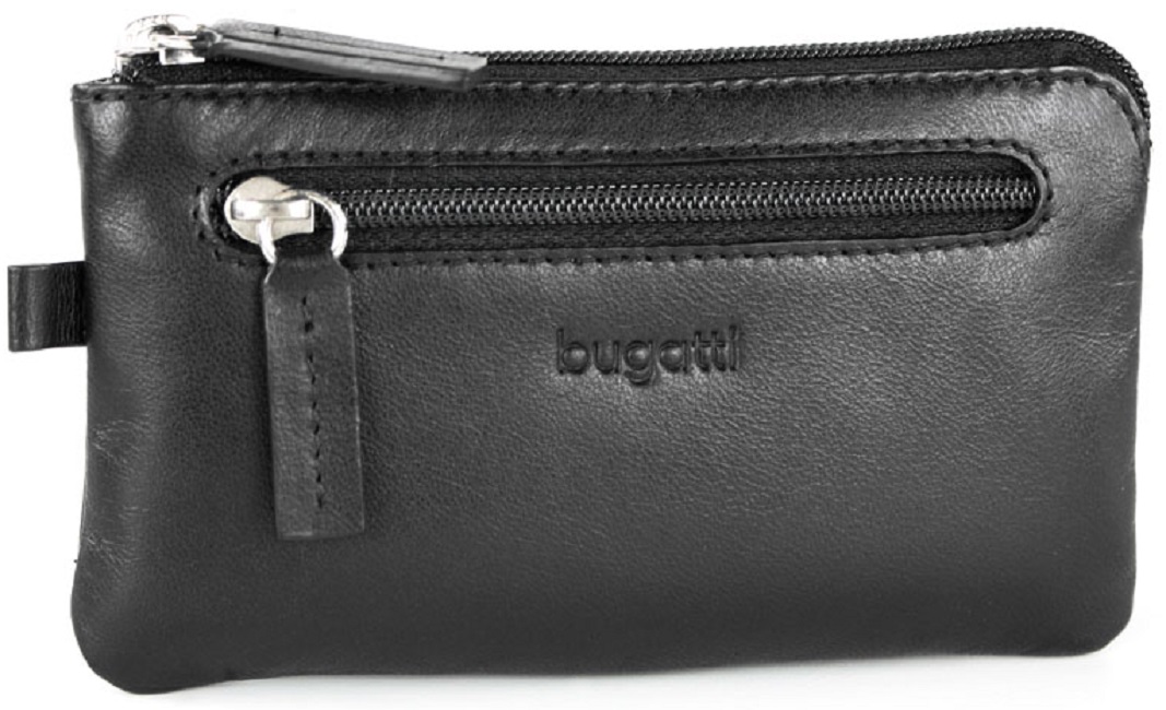 Bugatti Primo - Carcasă pentru chei din piele neagră