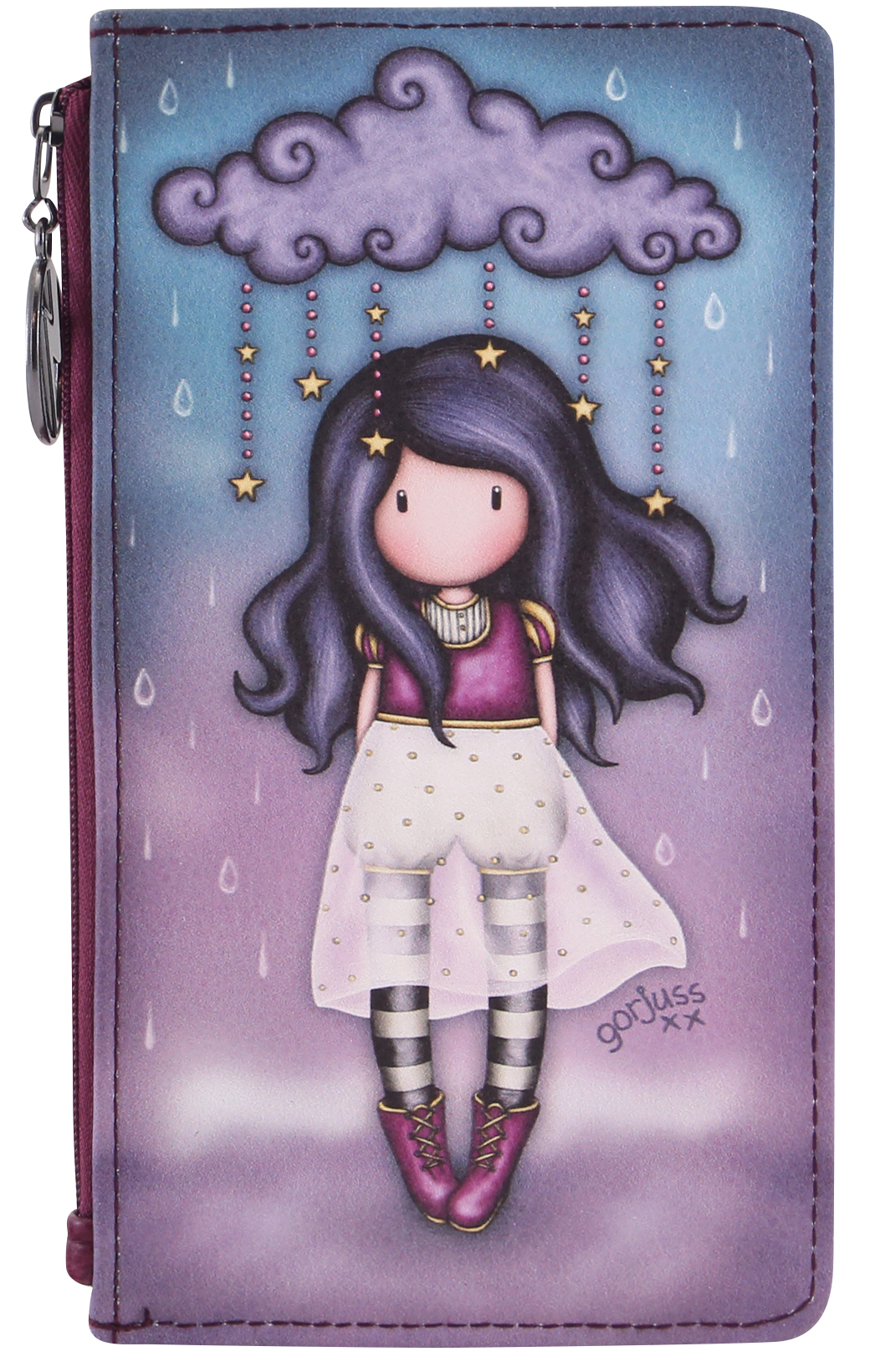 Portofel din piele pentru carduri Santoro Gorjuss Whatever the Weather - Little Storm Cloud