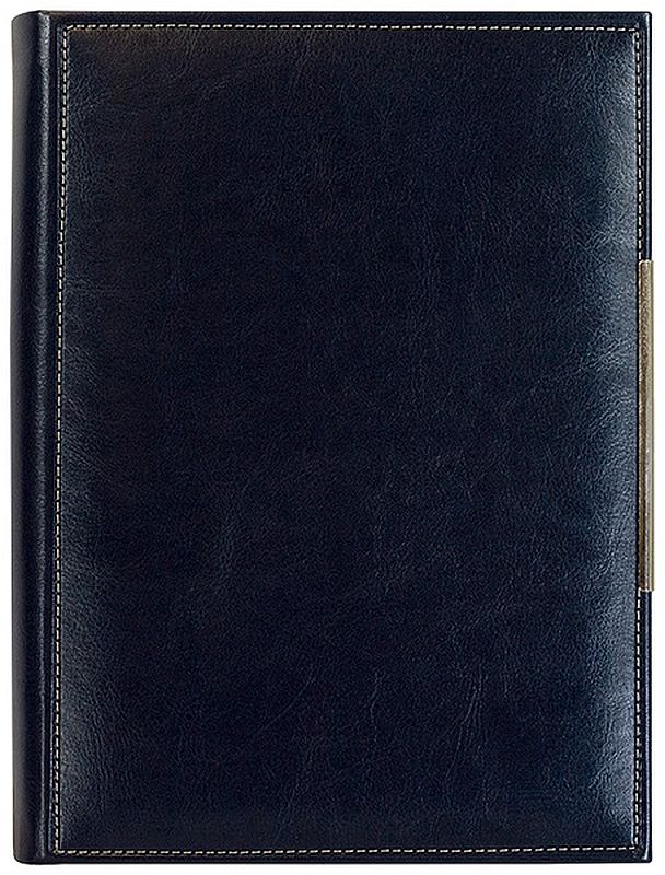 Caiet-agenda din piele Lemax Novaskin - A5, Albastru inchis, Standart