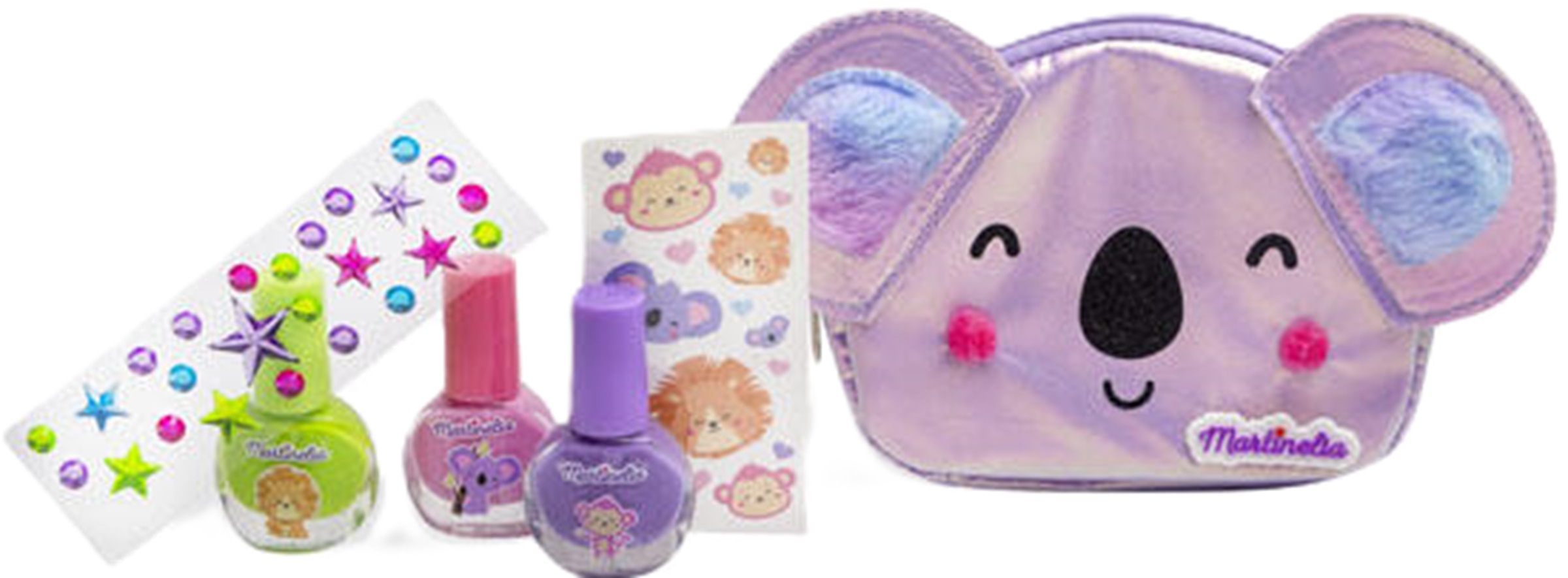 Set cosmetic Martinelia My Best Friends - Geantă cu oje