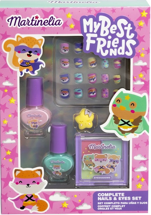 Set cosmetic Martinelia My Best Friends - Pentru unghii și ochi, 5 părți