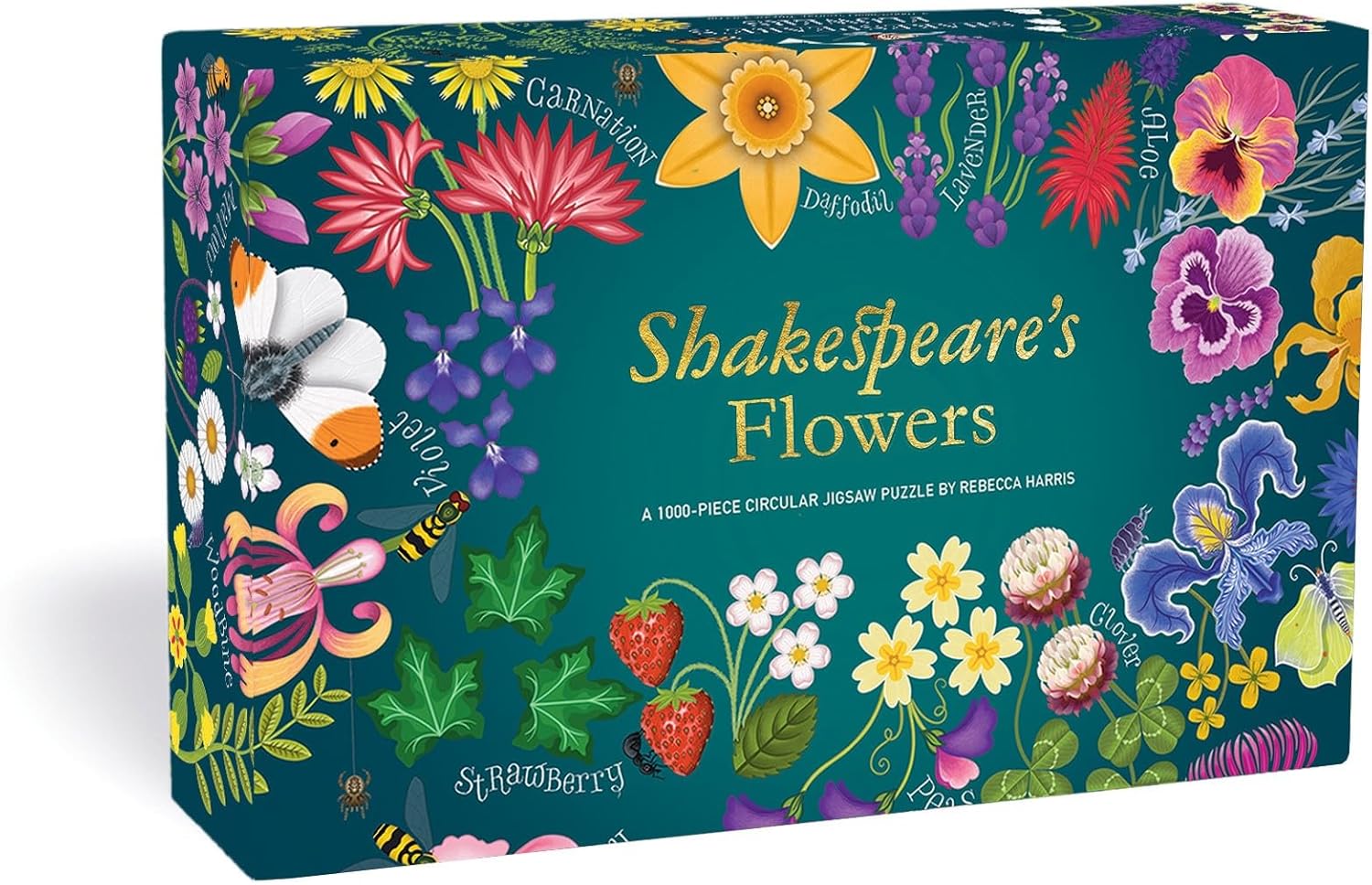 Puzzle rotund Thames & Hudson din 1000 de piese - Flori shakespeariene