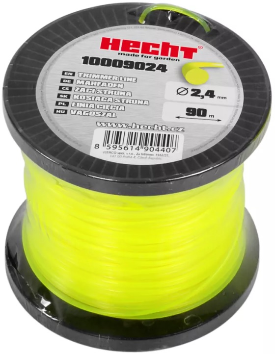 Șnur rotund pentru mașină de tuns Hecht - 10009024, 2.4 mm x 90 m