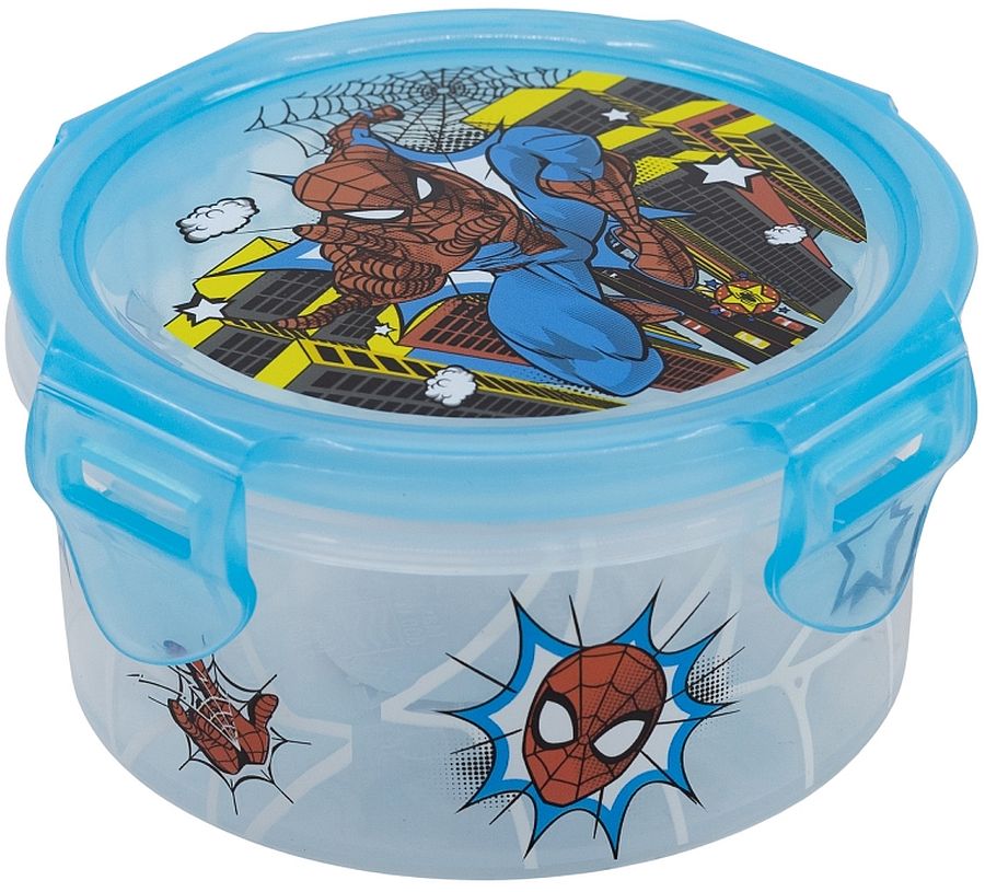 Cutie rotundă pentru alimente Stor Spider-Man - Midnight Flyer, 270 ml