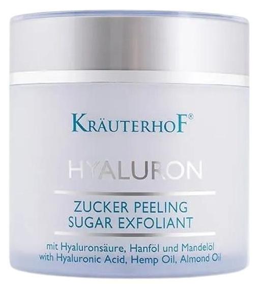 Krauterhof Hyaluron+ Exfoliant cu zahăr pentru față și corp, 250 ml