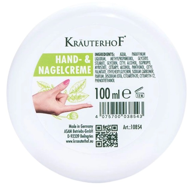 Krauterhof Cremă pentru mâini și unghii, 100 ml