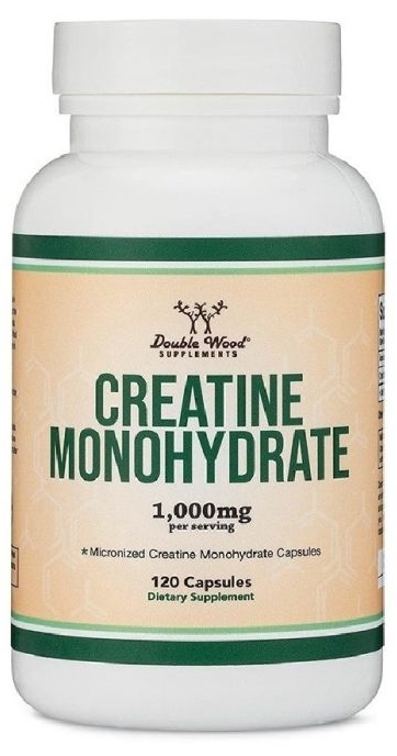 Creatină monohidrat, 500 mg, 120 capsule, Double Wood
