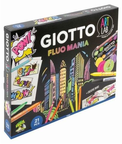 Set creativ Giotto Art Lab - Fluo Mania