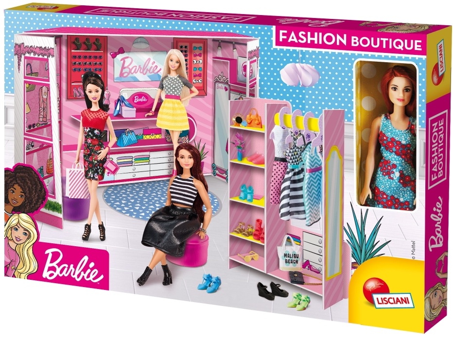 Set creativ Lisciani Giochi Barbie - Butic de modă cu păpușă Barbie inclusă