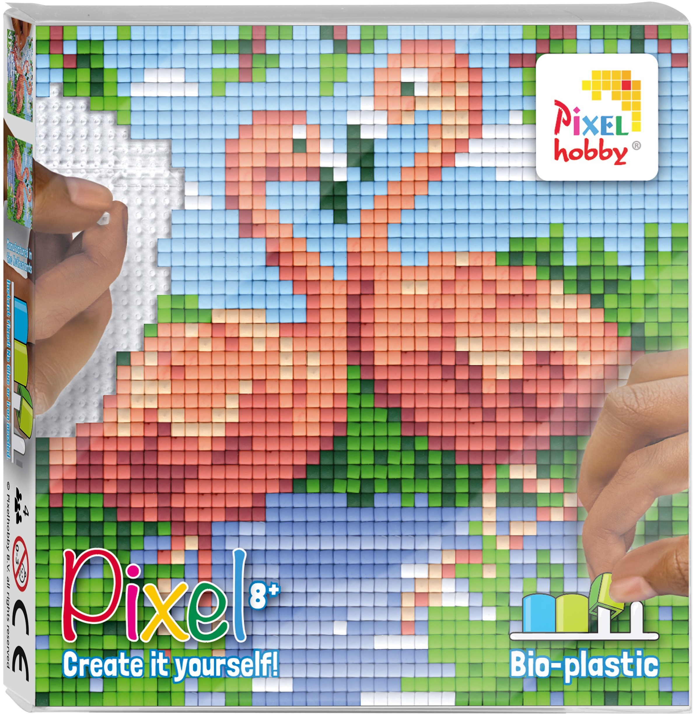 Set creativ cu pixeli Pixelhobby - Flamingo, Pixel Classic