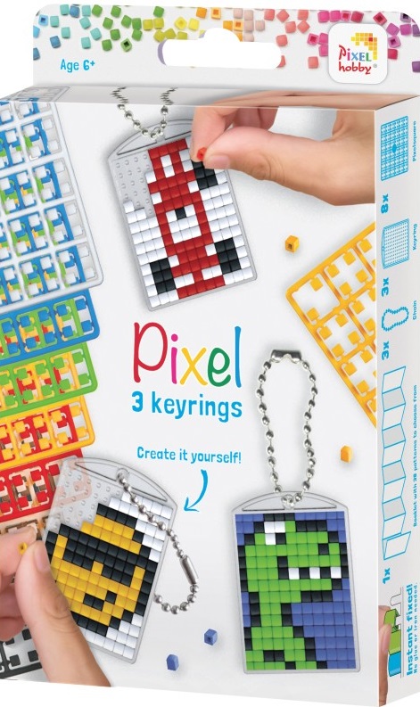 Set de creatie cu pixeli Pixelhobby - Breloace, cool