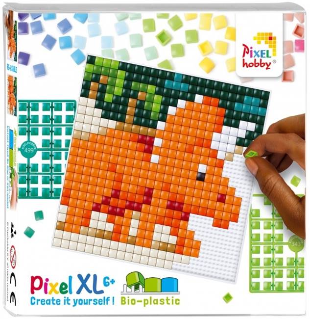 Set de pixeli creativ  Pixelhobby - XL, Dinozaur triceratops