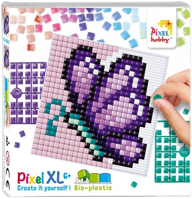 Set de pixeli creativ  Pixelhobby - XL,Fluture violet