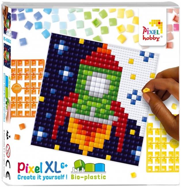 Set de pixeli creativ  Pixelhobby - XL, Rachetă