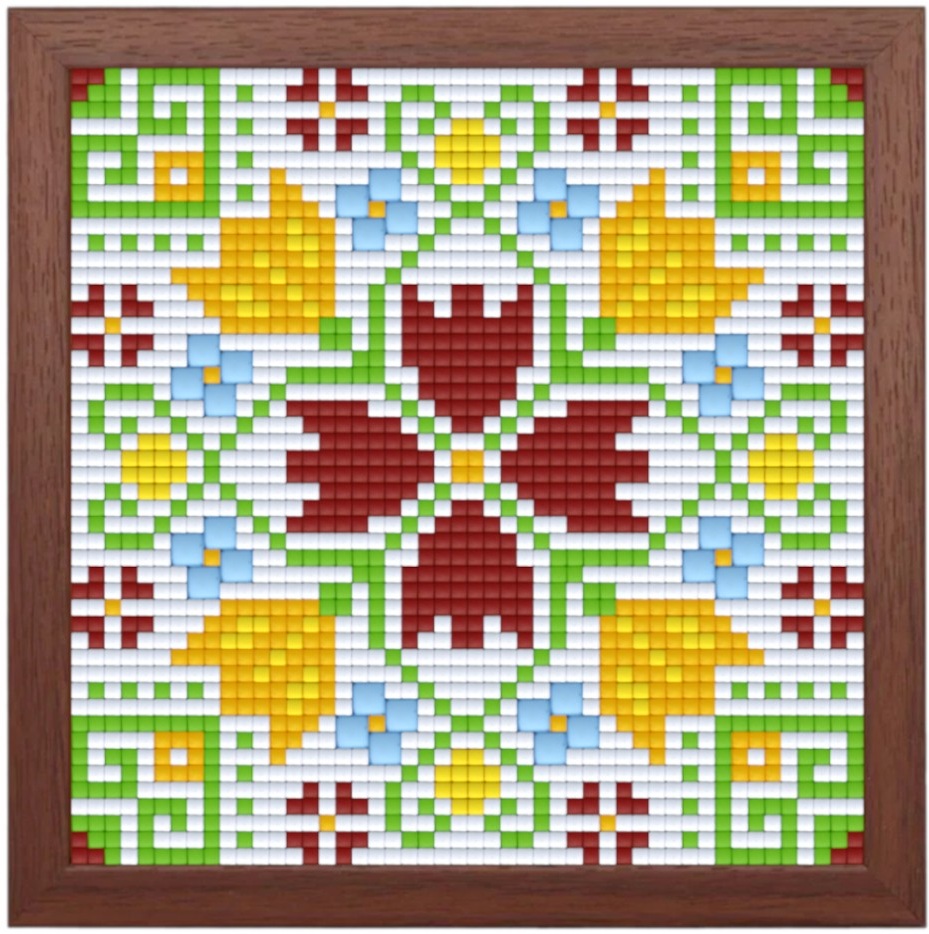 Set creativ cu cadru și pixeli Bright Toys - Broderie bulgară, Elbetitsa, Pixel Classic