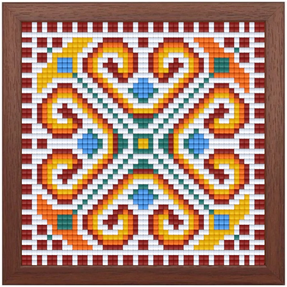 Set creativ cu cadru și pixeli Bright Toys - Broderie bulgară, Motiv 2, Pixel Classic