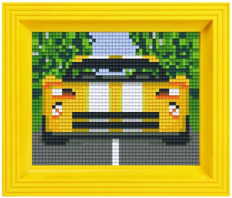 Set creativ cu cadrul și pixel Pixelhobby Classic - Mașină