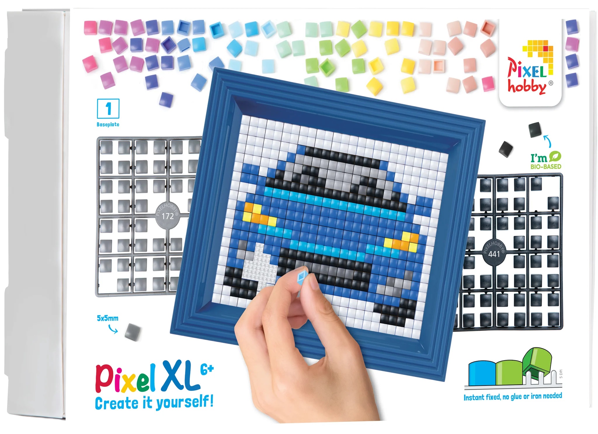 Set creativ cu cadru și pixeli Pixelhobby - XL, Car