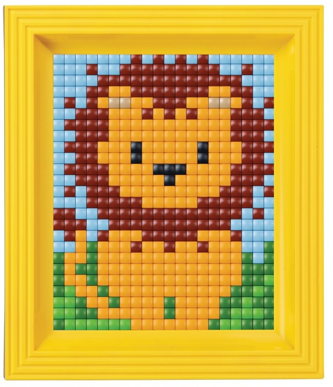 Set creativ cu cadru și pixeli Pixelhobby - XL, Lioness