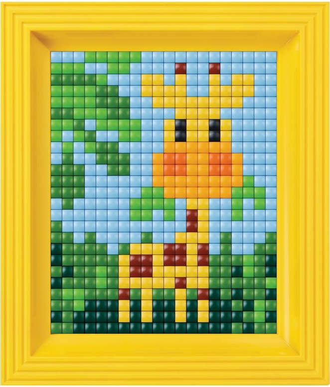 Set creativ cu rama si pixeli Pixelhobby - XL, Girafa