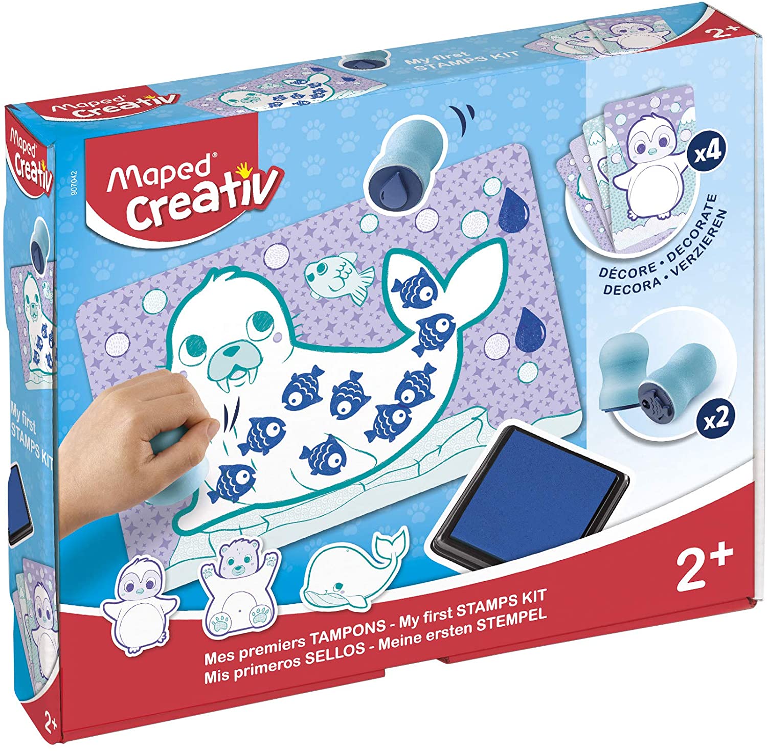 Set creativ cu stampile Maped Creativ Early Age, 7 piese