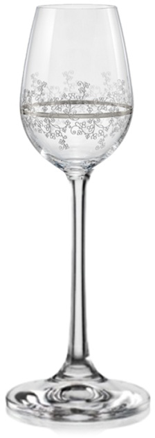 Pahare de brandy din cristal  Bohemia Crystalex - Viola Platinum, 6 buc., 60 ml