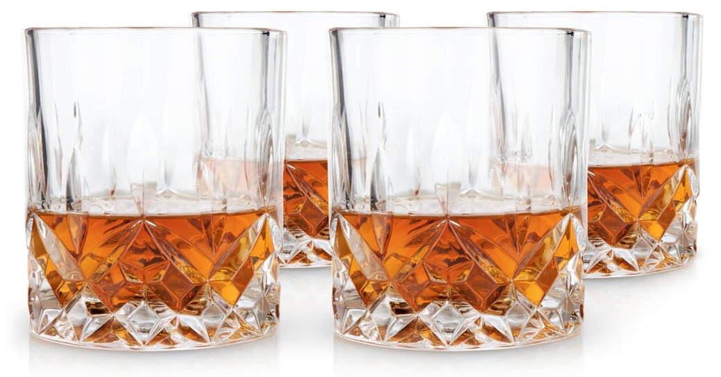 Pahare de cristal pentru whisky Viski – Admiral, 295 ml, 4 bucăți