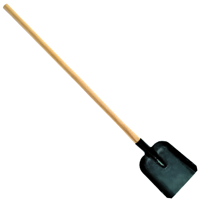 Lopată curbată Herly - Cu mâner din lemn, Ø40 mm