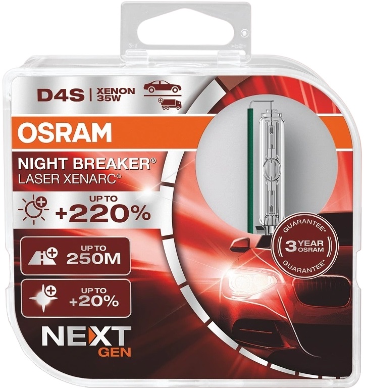 Xenon Osram - D4S, 66440XNN-HCB, Xenarc Night Breaker Laser