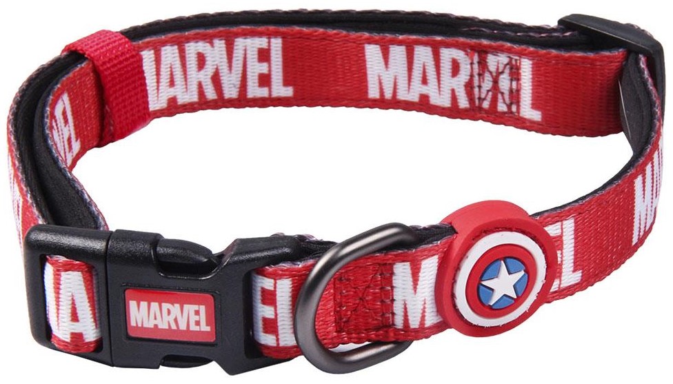 Zgardă pentru câine Cerda Marvel: Avengers - Logos, mărimea XS/S