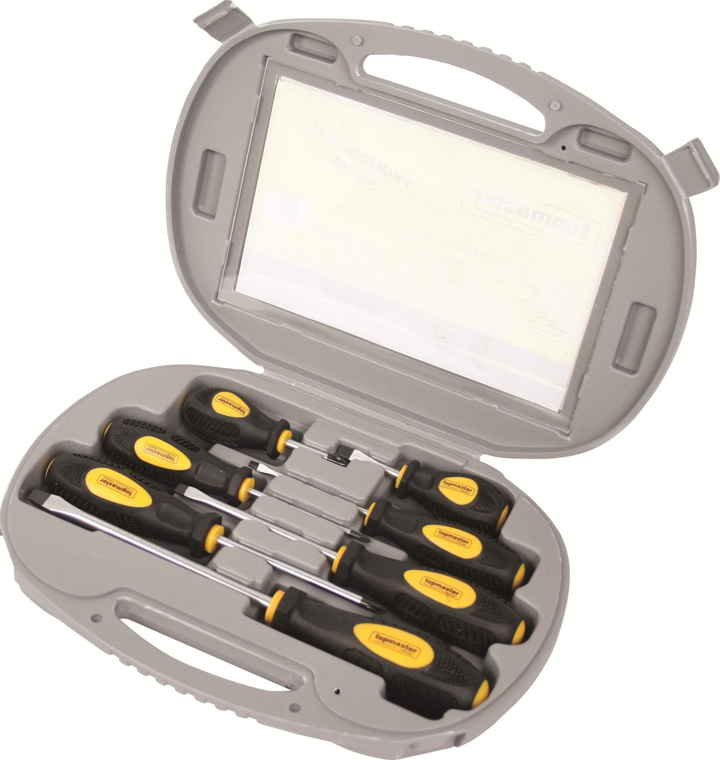 Valiză cu set de șurubelnițe Top Master - Pro, CR-V, 7 buc