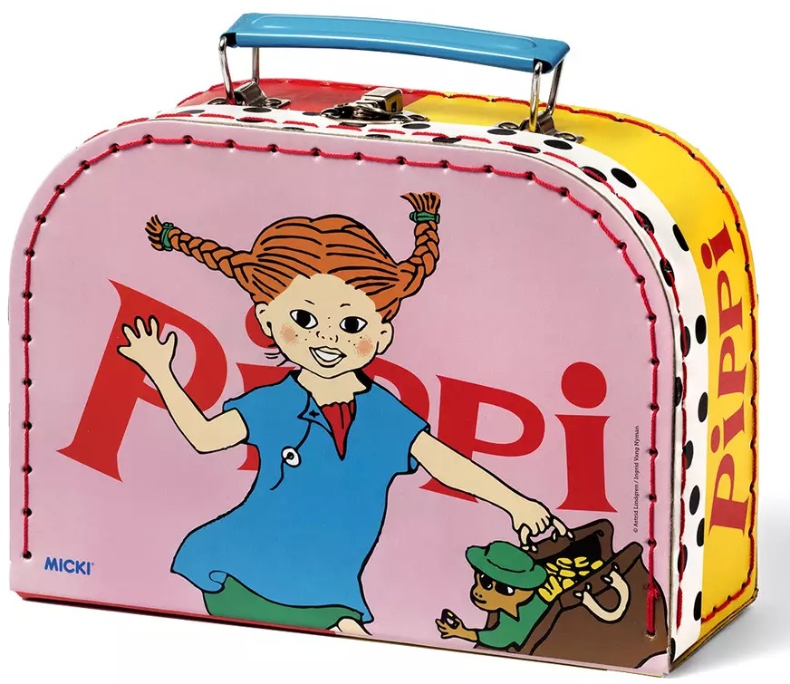 Geamantanul Fetitei Pippi Longstocking Micki Pippi - Roz, 20 cm