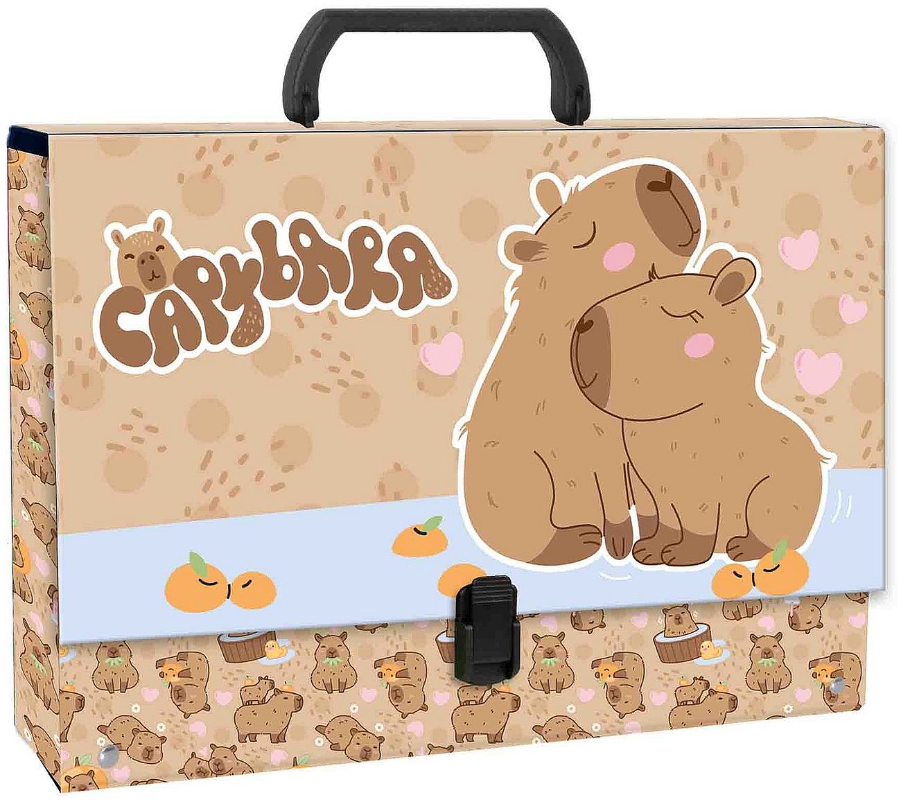 Valiză cu mâner Derform Capybara 10 - A4, 10 cm